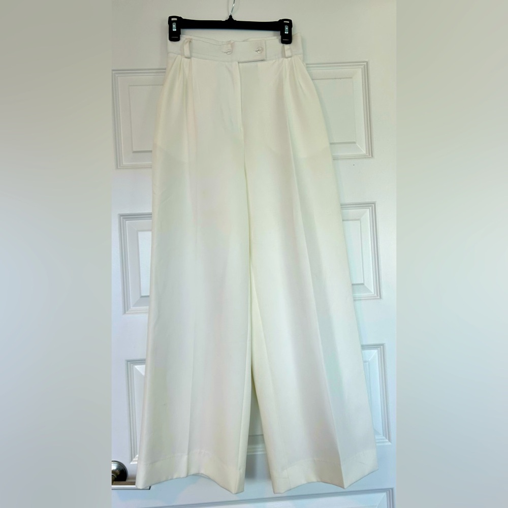 Elagia Cream Wide-Leg Women's Pants